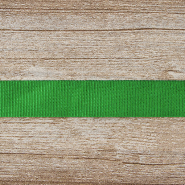 Лента репсовая SAFISA, 25 мм, 25 м, цвет 25 зеленый. Арт 350-25мм-25