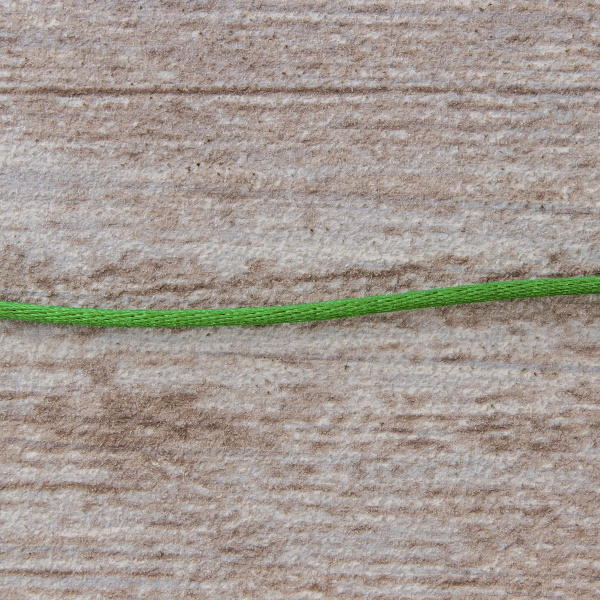 Шнур атласный мини-рулон, 2 мм, 4,5 м, цвет 25, зеленый. Арт P00462-2мм-25           