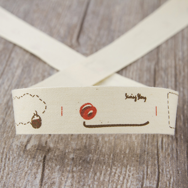 Лента хлопковая на картонной мини-катушке "Швейный дизайн". Арт VR20.016