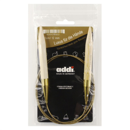 Спицы, круговые, бамбук addiNature BAMBOO №12, 100 см. Арт 555-7/12-100