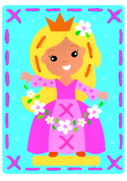 Набор для вышивания "Фея и принцесса"на перфорированной бумаге. Арт PN-0157764