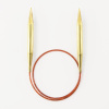 Спицы круговые позолоченные с удлиненным кончиком, №8, 50 см. Арт 755-7/8-50