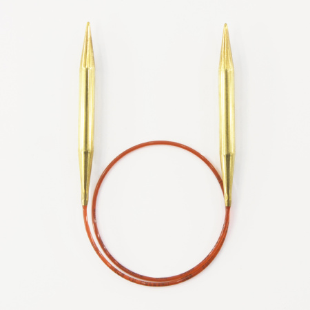 Спицы круговые позолоченные с удлиненным кончиком, №8, 50 см. Арт 755-7/8-50