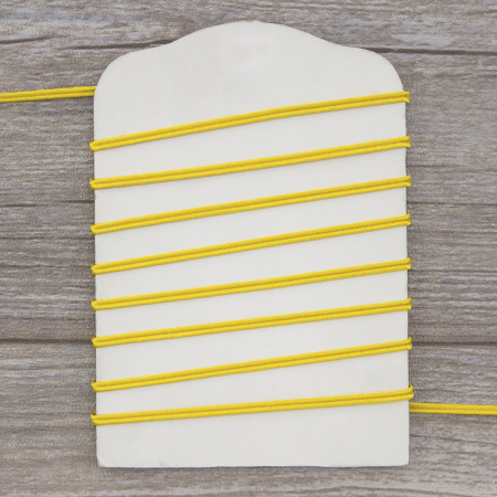 Шнур-сутаж PEGA, желтый, 3 мм. Арт 841113909A4202