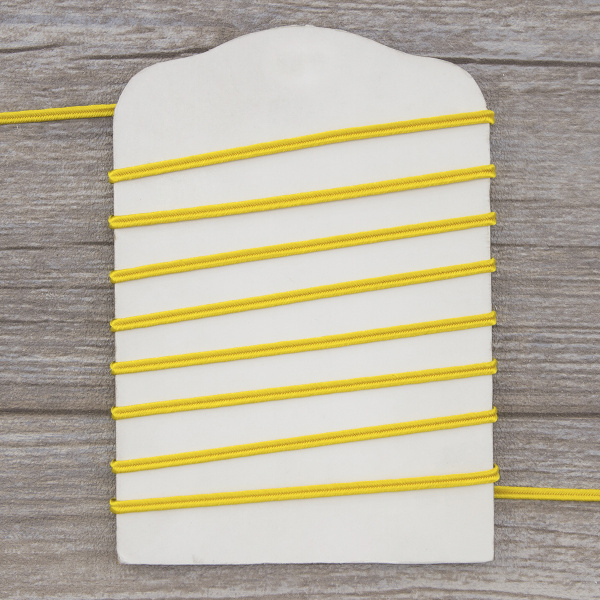 Шнур-сутаж PEGA, желтый, 3 мм. Арт 841113909A4202