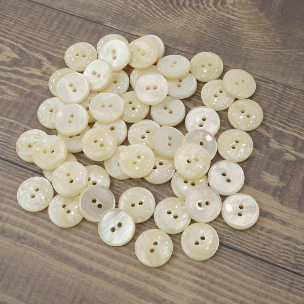 Пуговицы CONCEPT Mother of Pearl, размер 24, полиэстер, цвет COL.1 Australian. Арт 75315-024-COL.1AUSTRALIAN
