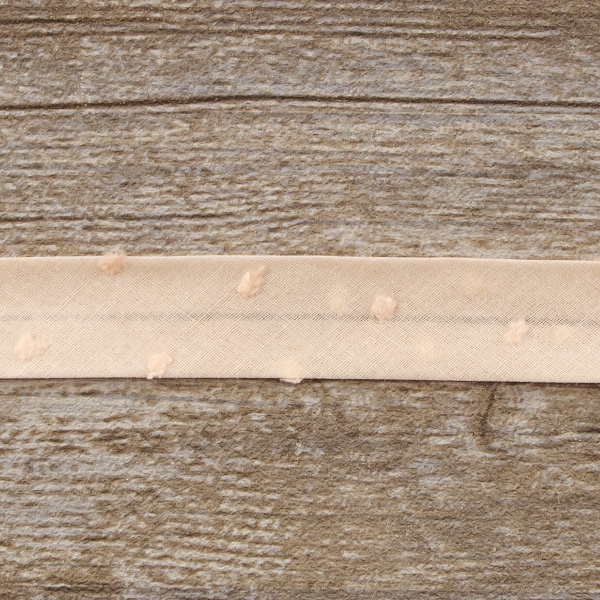 Косая бейка хлопок, 20 мм, 20 м, цвет 52, цвет бледно-розовый. Арт 6552-20мм-52