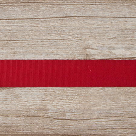 Лента репсовая SAFISA, 25 мм, 25 м, цвет 84 вишневый. Арт 350-25мм-84