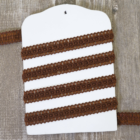 Тесьма PEGA тип интерьерная, цвет рыже-коричневый, 14 мм. Арт 844174214A7901          