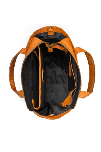 Сумка шоппер "Hiba w/zipper" Whisky. Арт QB-4701/Whisky