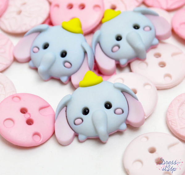 Набор пуговиц и/или декоративных элементов "Дамбо". Арт 12139