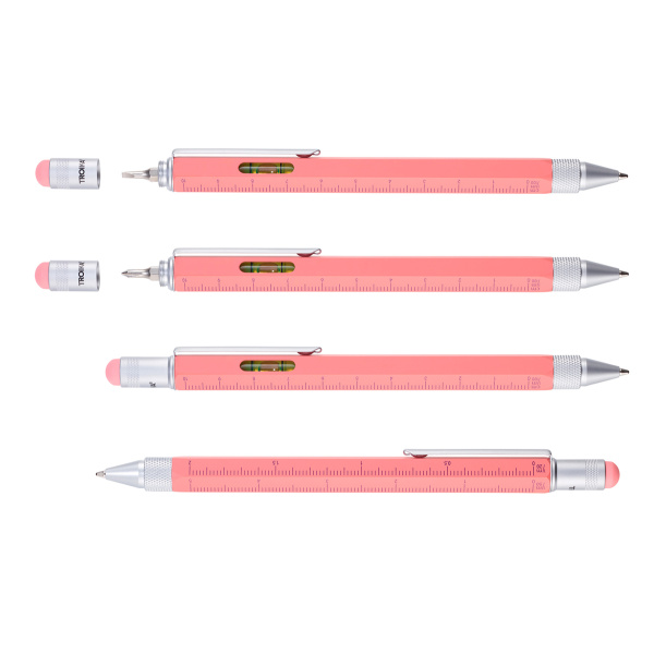 Ручка шариковая TROIKA многофункциональная "CONSTRUCTION". Арт PIP20/CL