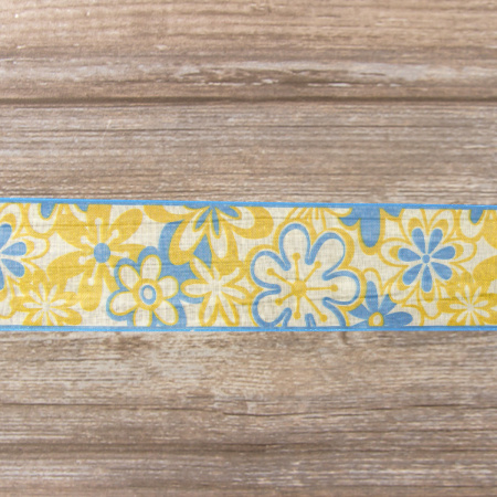 Лента органза с напечатанным рисунком SAFISA, 40 мм, 15 м, цвет 03. Арт 25253-40мм-03           