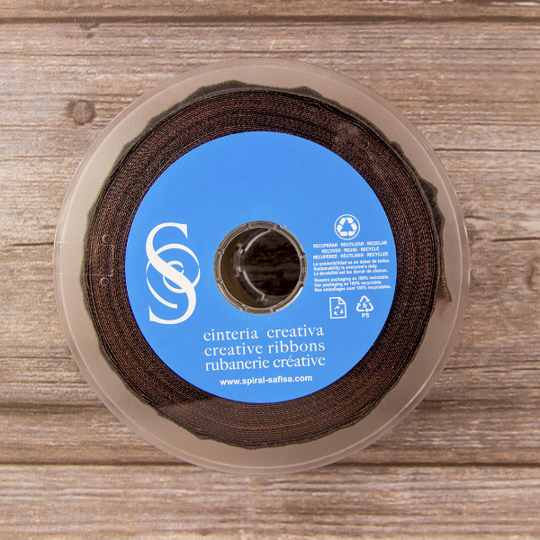 Лента жаккардовая SAFISA, 50 мм, 15 м, цвет 01. Арт 9272-50мм-01