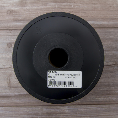 Резинка продежка, Safisa, 12 мм, цвет 02, белый. Арт 4700-12мм-02