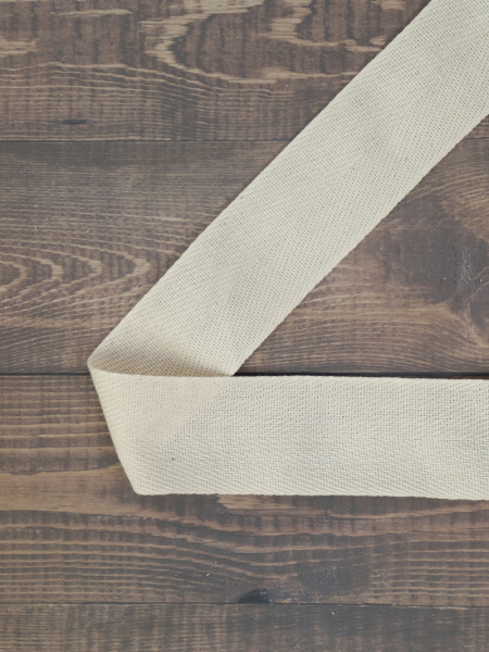 Тесьма киперная SAFISA, 40 мм, 25 м, цвет 21, бежевый. Арт 0270-40мм-21