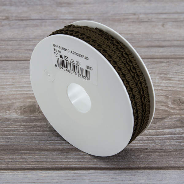 Тесьма PEGA тип отделочная, цвет коричневый, 10 мм. Арт 844150010A7903          