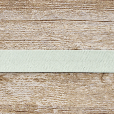 Косая бейка хлопок, 20 мм, 25 м, цвет 53, цвет ментоловый. Арт 6600-20мм-53