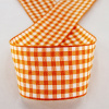 Лента с рисунком клетка SAFISA, 40 мм, 25 м, цвет 61, оранжевый. Арт 469-40мм-61             