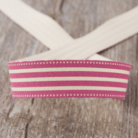 Лента хлопковая на картонной мини-катушке "Полоски". Арт VR15.900