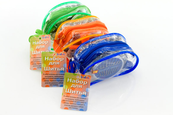 Набор дорожный в прозрачном пластиковом кошельке на молнии. Арт N4305                   