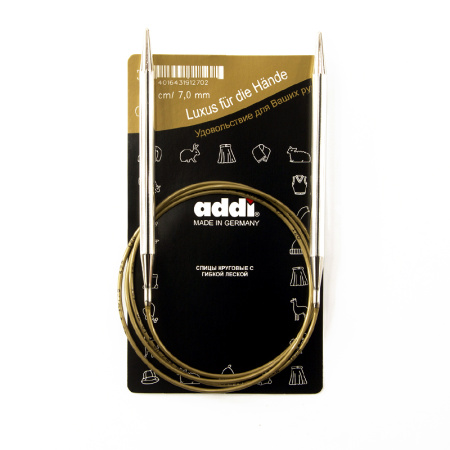 Спицы, круговые, супергладкие, addiClassic №7, 120 см. Арт 105-7/7-120