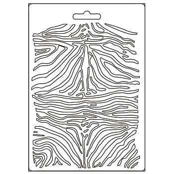 Форма для мягких моделирующих паст "Savana zebra pattern". Арт K3PTA5617