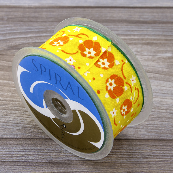 Лента с рисунком SAFISA, 40 мм, 15 м, цвет 01. Арт 25192-40мм-01           