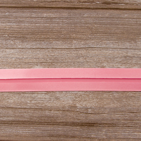 Косая бейка атласная 30 мм, 25 м, цвет 06, розово-персиковый. Арт 6260-30мм-06            