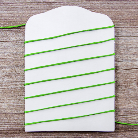 Шнур атласный мини-рулон, 1,5 мм, 4,5 м, цвет 25, зеленый. Арт P00470-1,5мм-25         