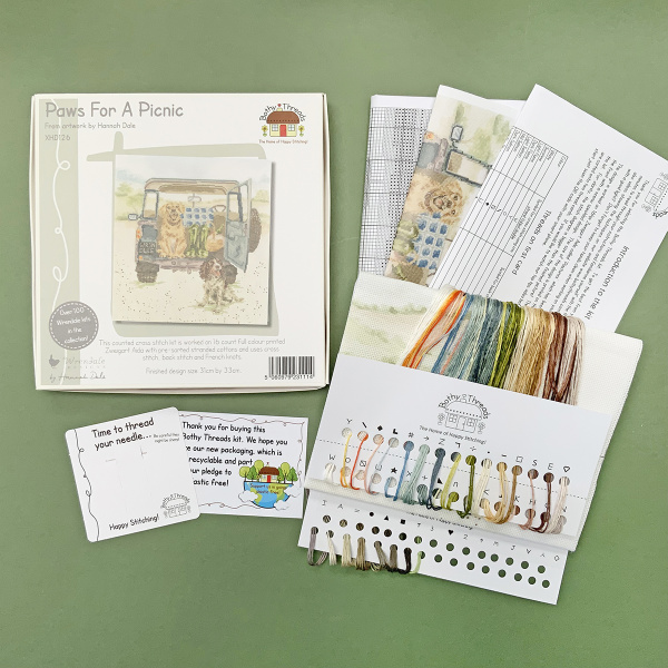 Набор для вышивания "Paws For A Picnic". Арт XHD126