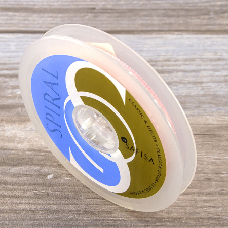 Лента с рисунком клетка SAFISA, 6 мм, 25 м, цвет 05, розовый. Арт 466-06мм-05             