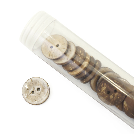 Пуговицы CONCEPT, размер 32, кокос, цвет COL.NAT натуральный. Арт 1919H-032-COL.NAT