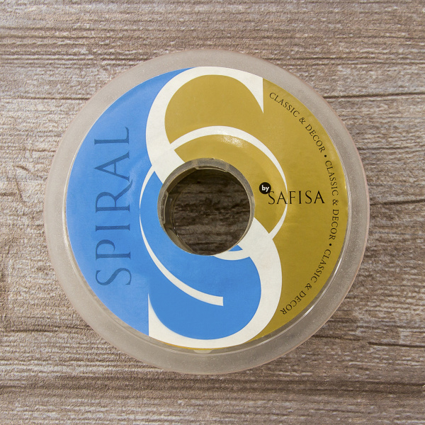 Лента с рисунком SAFISA, 25 мм, цвет бордо/желтый. Арт 25239-25-03             