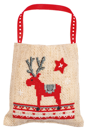 Набор для вышивания мешочка "Рождественские зверушки". Арт PN-0196915