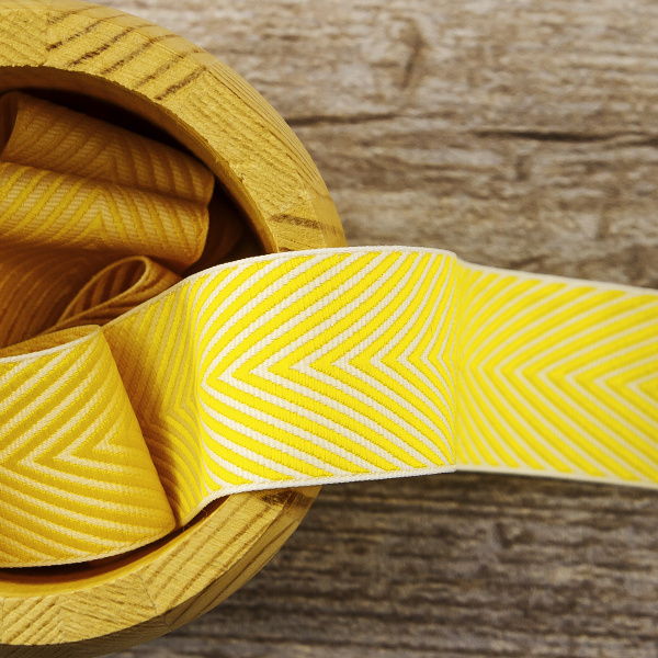 Лента жаккард SAFISA, 25 мм, 25 м, цвет 01. Арт 9202-25мм-01