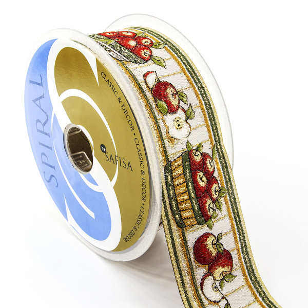 Лента жаккард SAFISA, 50 мм, 15 м, цвет 03. Арт 9217-50мм-03