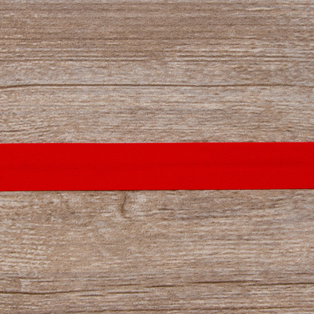 Косая бейка атласная 20 мм, 25 м, цвет 14, красный. Арт 6260-20мм-14            