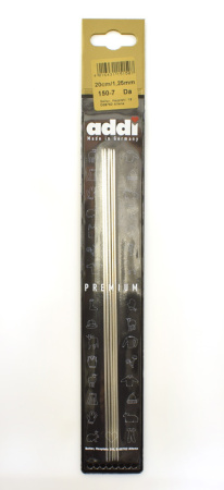 Спицы, чулочные, сталь, addiSteel №1,25, 20 см. Арт 150-7/1.25-20