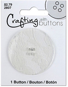 Пуговица "Black & White" White Lace. Арт 470002807