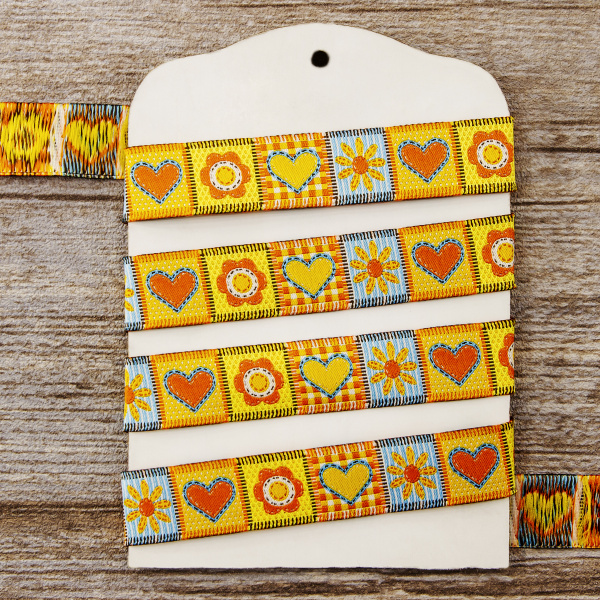 Лента жаккард SAFISA, 20 мм, 15 м, цвет 03. Арт 9178-20мм-03