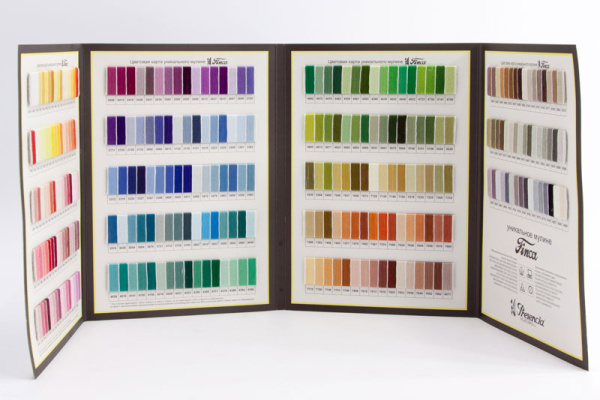 Карта цветов хлопкового мулине Финка. Арт CARTA 05                 