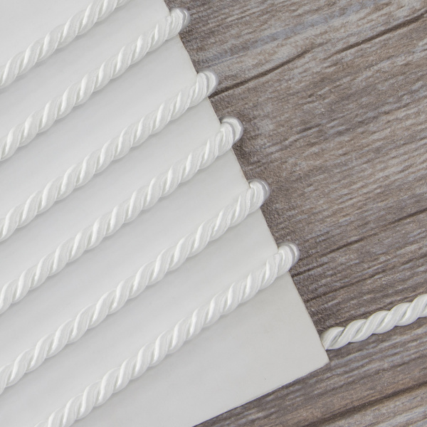 Шнур витой PEGA, белый, 5 мм. Арт 845214450B1101