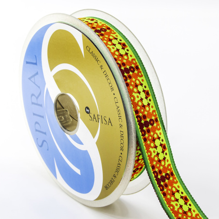 Лента жаккард SAFISA, 25 мм, 15 м, цвет 03. Арт 9105-25мм-03