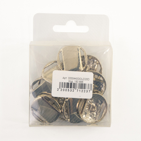 Пуговица DISBOTON, размер 40 цвет C/GOLD2 D 079. Арт 3330440GOLD20D