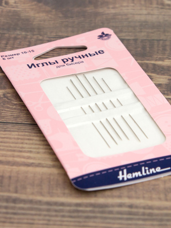 Иглы для бисера № 10-15, 6 шт. Арт 209.101/G002             