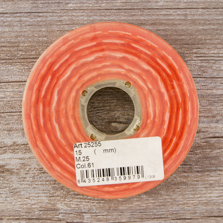 Лента органза с напечатанным рисунком SAFISA, 15 мм, 25 м, цвет 61. Арт 25255-15мм-61           