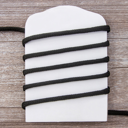 Шнур плетеный SPIRAL ( SAFISA), 4 мм, 25 м, цвет черный. Арт 25281-4-01