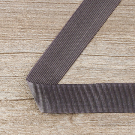 Лента репсовая SAFISA 25 мм, 25 м, цвет 68, темно-серый. Арт 350-25мм-68             