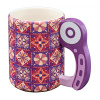 Кружка с ручкой и рисунком "Узоры". Арт N4371.7